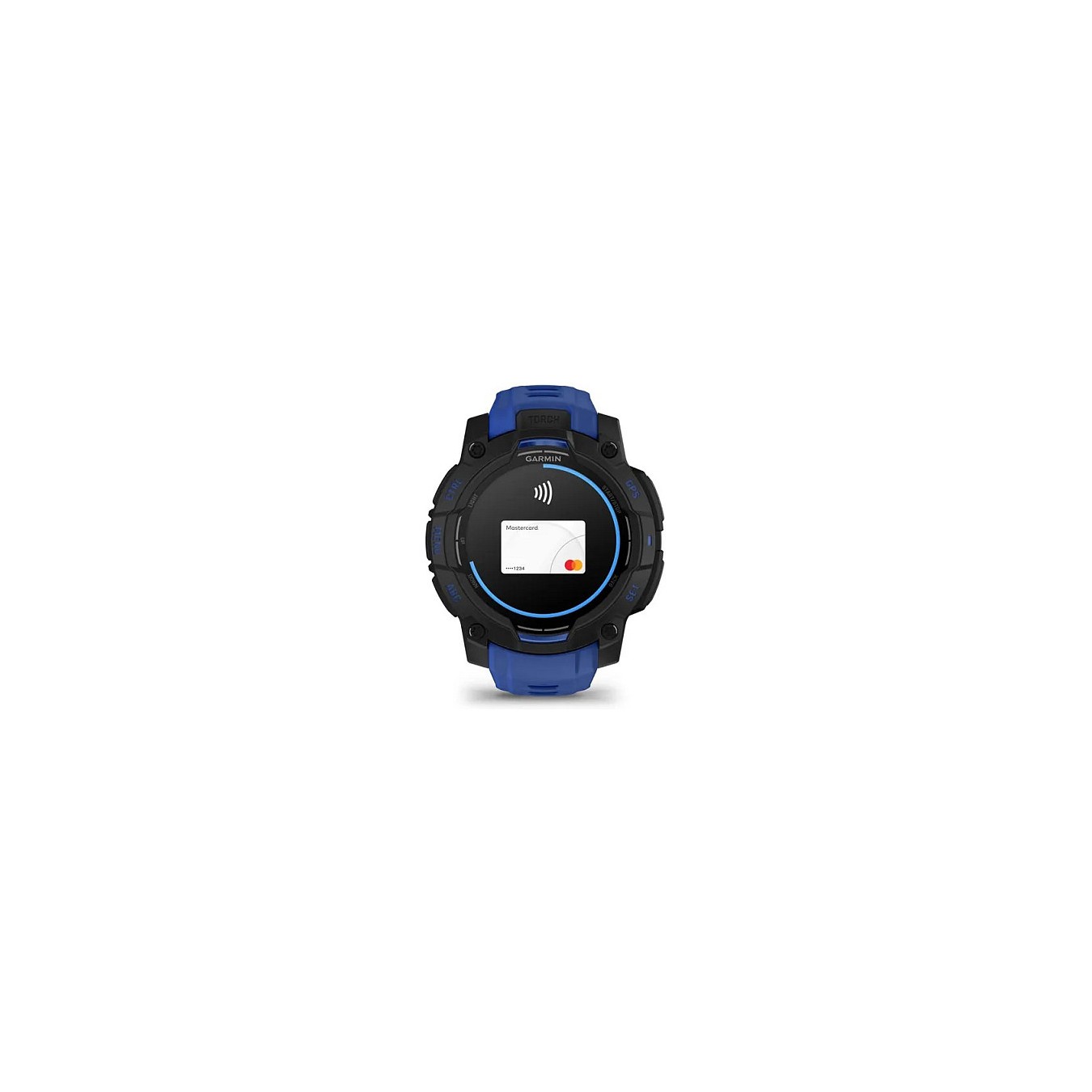 Buy Garmin Instinct® AMOLED black mit Silikon-Wechselarmband 22 mm bolt blue in Cyprus, Nicosia, Limassol, Larnaka, Pafos