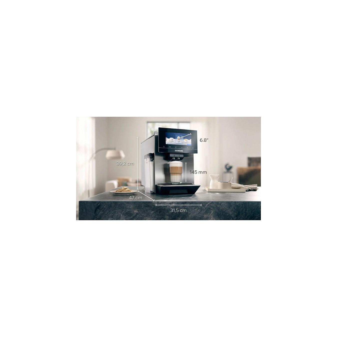 Buy Siemens TQ903R03 EQ900 (edelstahl schwarz, WLAN) Vollautomat in Cyprus, Nicosia, Limassol, Larnaka, Pafos