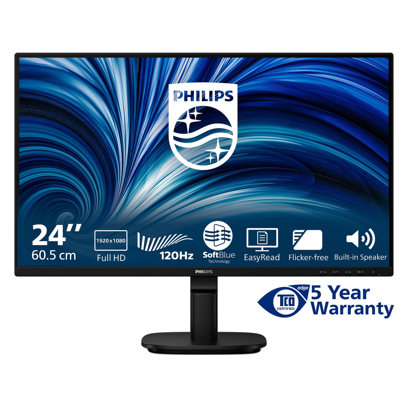 Buy Philips 60,5cm (23,8') 24B2N2200 16:09 HDMI+DP+VGA black in Cyprus, Nicosia, Limassol, Larnaka, Pafos