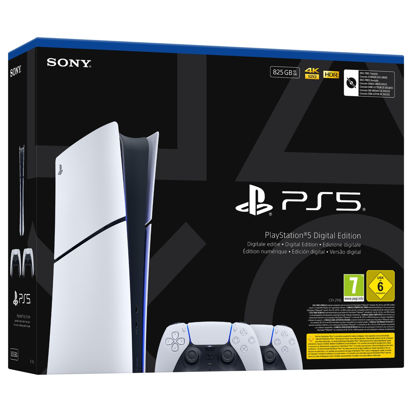 Buy Sony Playstation 5 Slim Digital 825GB + 2 Controller in Cyprus, Nicosia, Limassol, Larnaka, Pafos