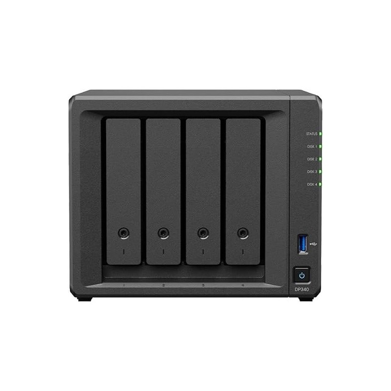 Buy Synology DP340 - 4-Bay NAS - Black, 16GB RAM, AMD R1600, Dual 10GbE in Cyprus, Nicosia, Limassol, Larnaka, Pafos