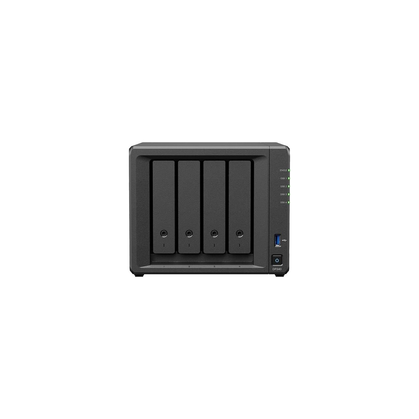 Synology DP340 - 4-Bay NAS - Black, 16GB RAM, AMD R1600, Dual 10GbE — Buy in Cyprus with Fast Delivery