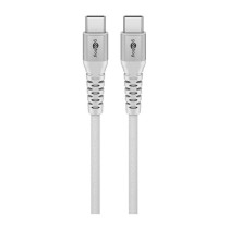 Buy Goobay USB-C (ST-ST) 2m Anschlusskabel Textilmantel Weiß in Cyprus, Nicosia, Limassol, Larnaka, Pafos