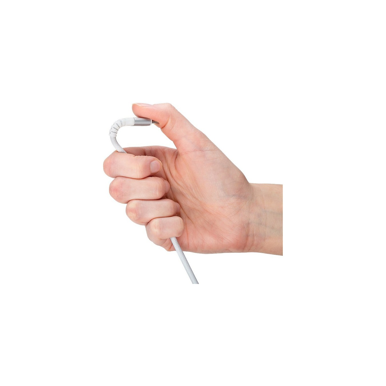 Buy Goobay USB-C (ST-ST) 2m Anschlusskabel Textilmantel Weiß in Cyprus, Nicosia, Limassol, Larnaka, Pafos