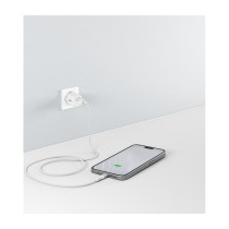Buy Goobay USB-C (ST-ST) 2m Anschlusskabel Textilmantel Weiß in Cyprus, Nicosia, Limassol, Larnaka, Pafos
