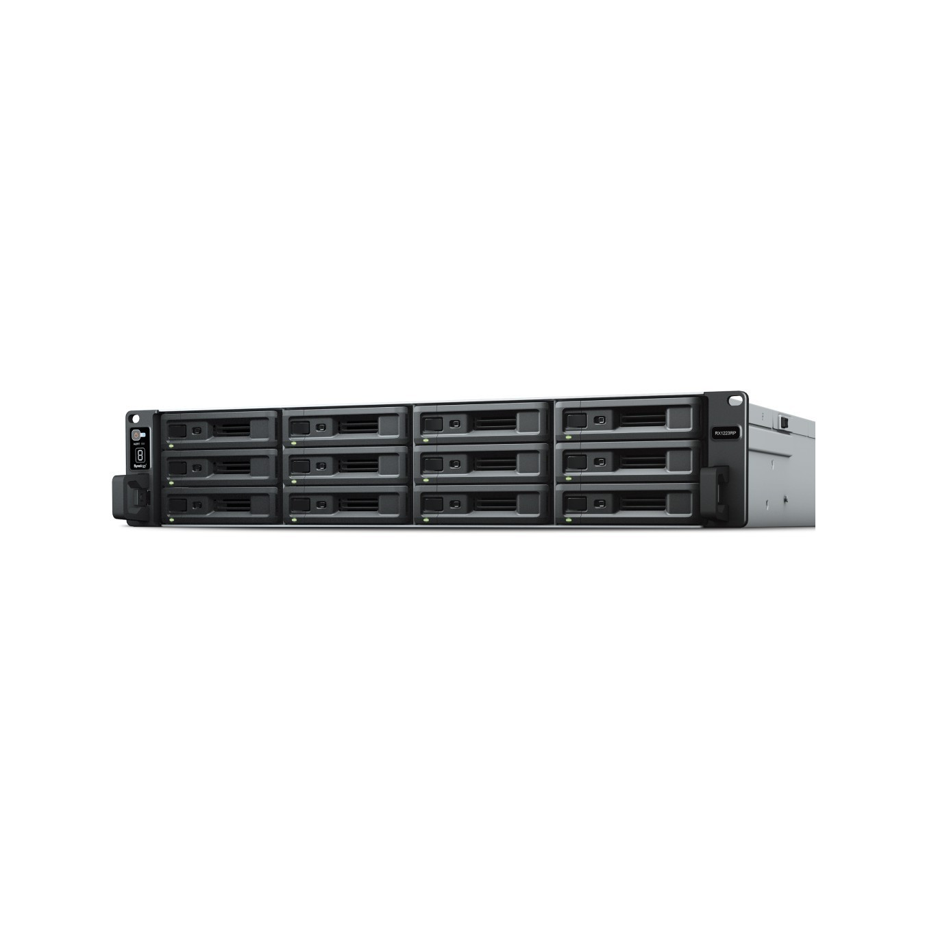 Synology RX1223RP NAS Expansion Unit - 12-Bay 2U SATA Enclosure, Hot-Swap, Black — Buy in Cyprus with Fast Delivery
