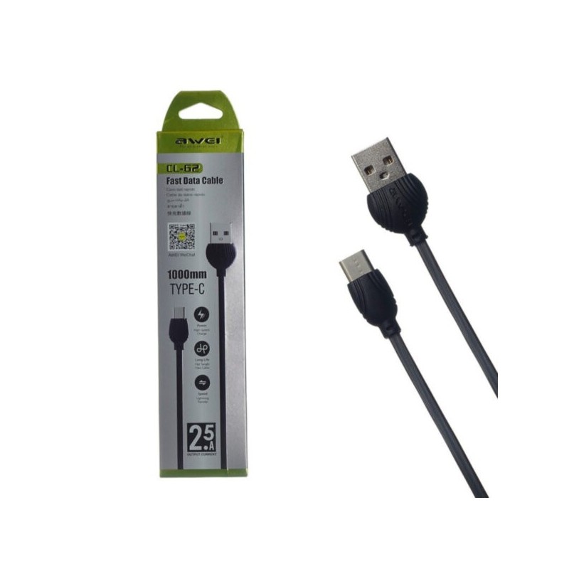 USB Cable Awei CL 62 Type C 2.5A