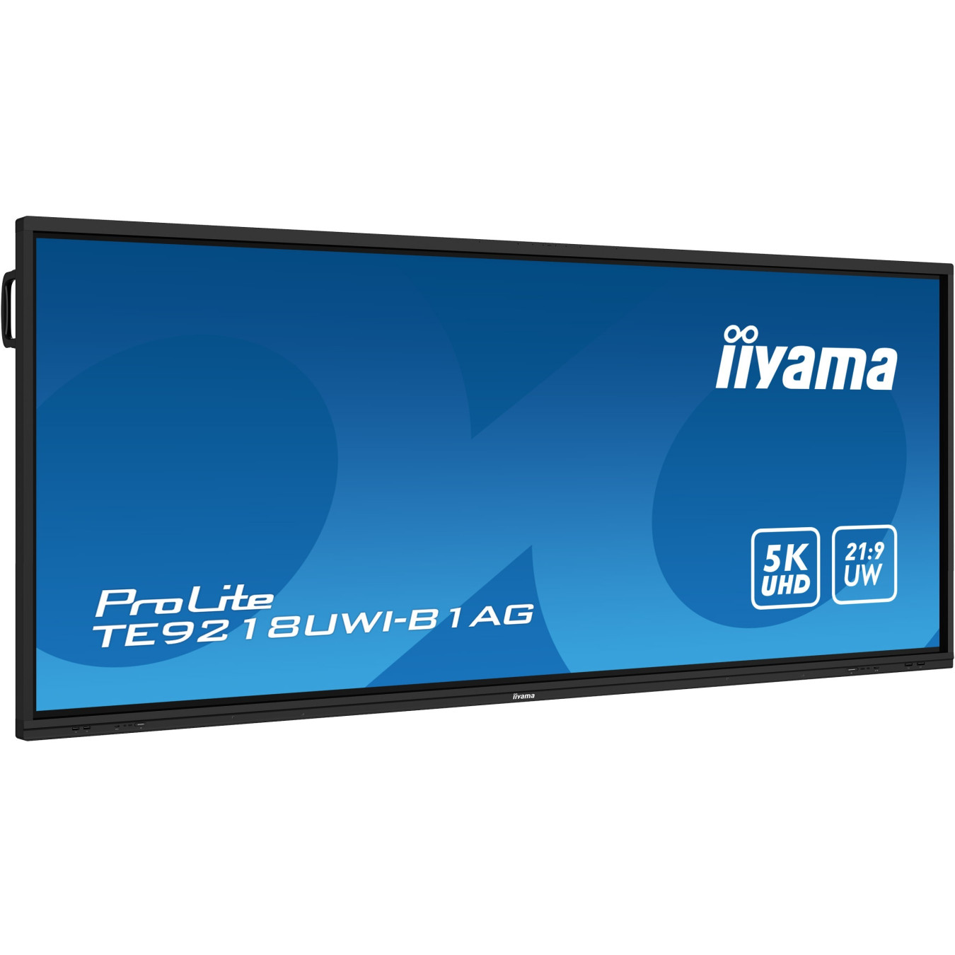 IIYAMA TE9218UWI-B1AG - 92" 21:9 Ultra‑wide 5K Interactive Touch Display, Black, 8GB/64GB, Android 13
