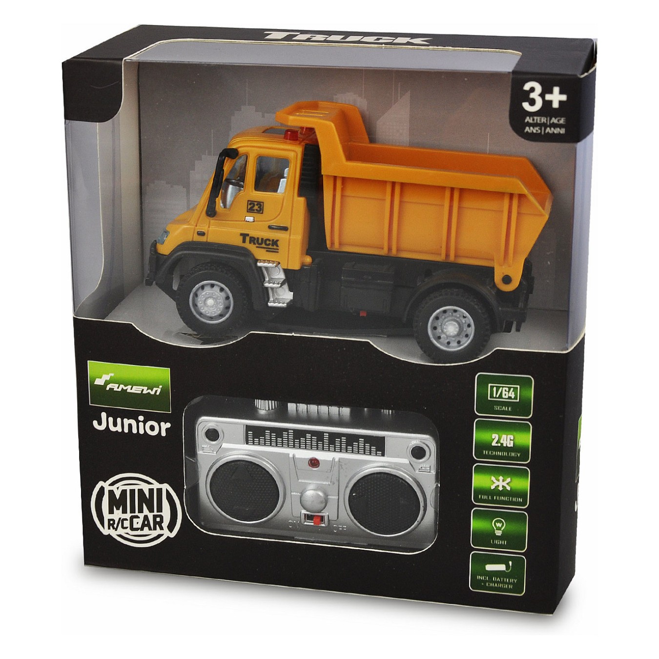 Buy Amewi RC Auto Mini Truck Kipper gelb LiIon Akku 500mAh 3+ in Cyprus, Nicosia, Limassol, Larnaka, Pafos