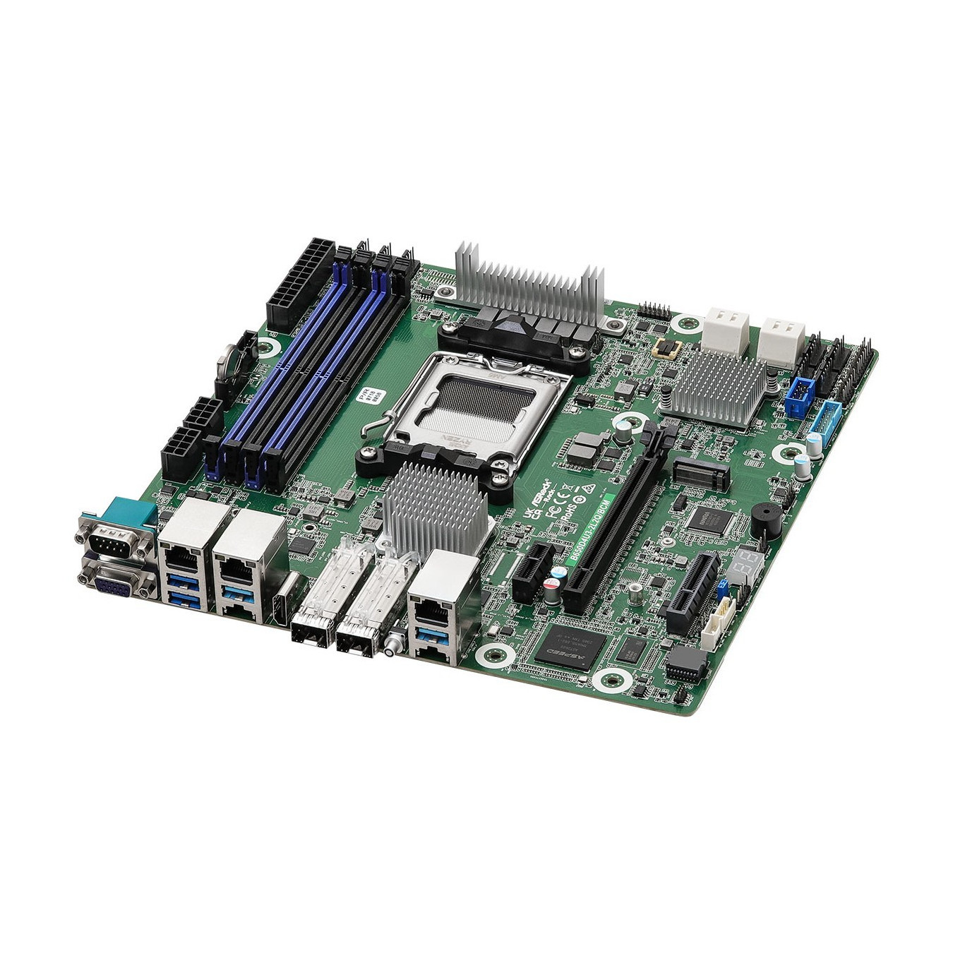 ASRock B650D4U3-2L2Q - B650 Micro-ATX Motherboard - AM5, DDR5, 4x DIMM, 48GB max, Dual LAN, M.2 & SATA III