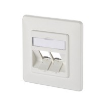 Buy METZ CONNECT Keystone Anschlussdose UP 2 Port unbestuckt reinweiss in Cyprus, Nicosia, Limassol, Larnaka, Pafos