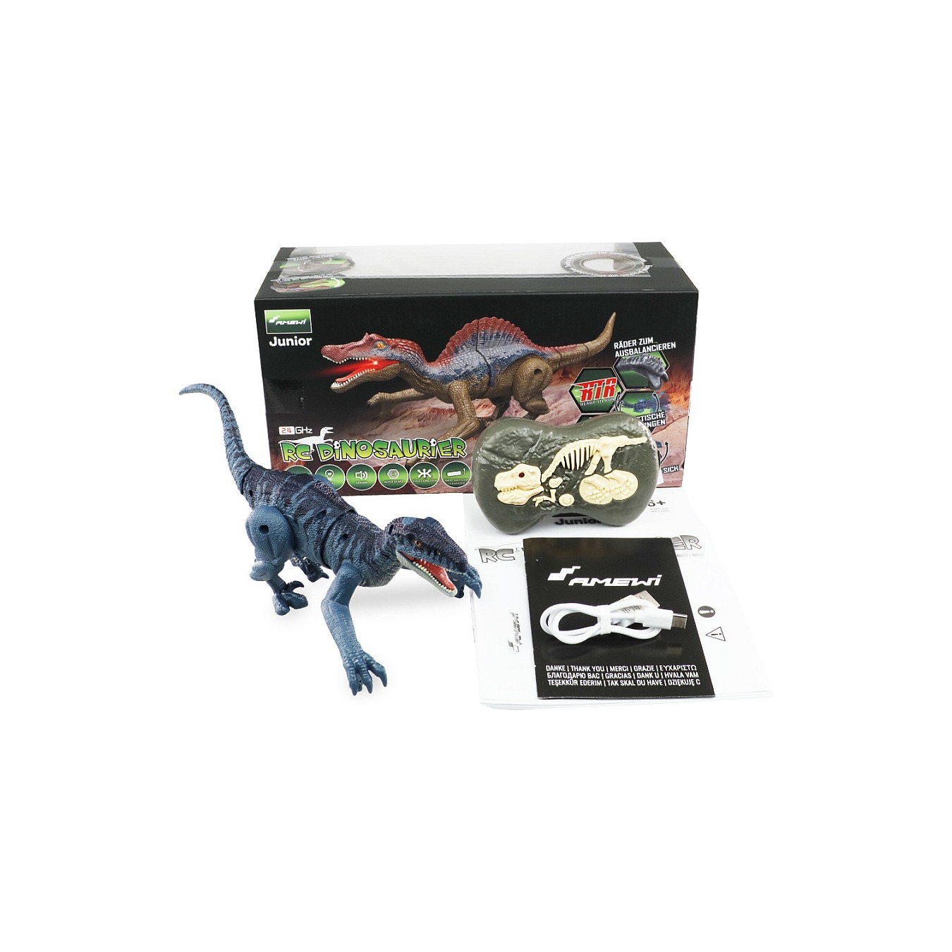 Buy Amewi Velociraptor RC Dinosaurier 21cm. RTR Licht & Sound in Cyprus, Nicosia, Limassol, Larnaka, Pafos