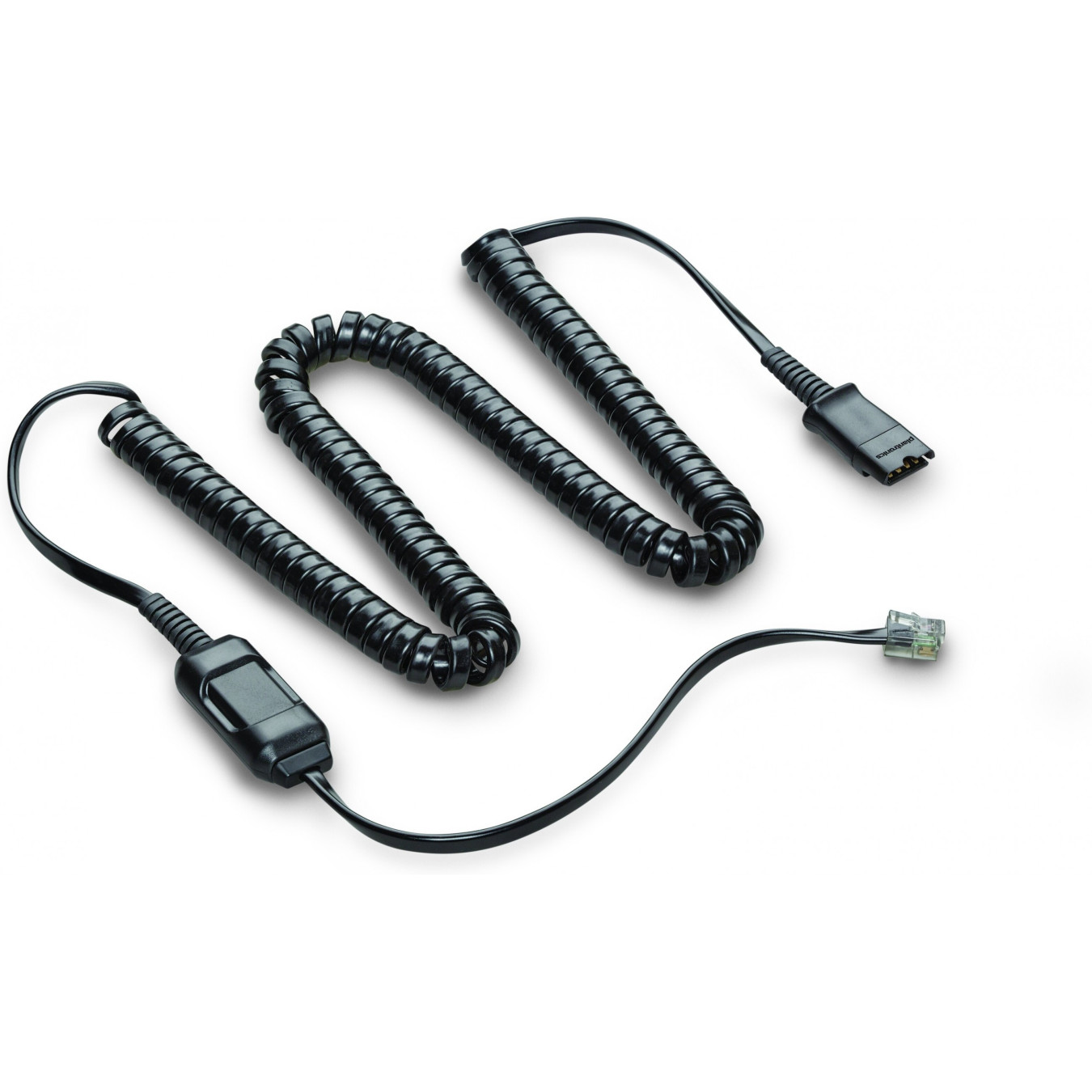 Poly Headset Cable - HIC-10 - RJ-9 Male-to-Male, Black - for Poly Savi — Buy in Cyprus with Fast Delivery