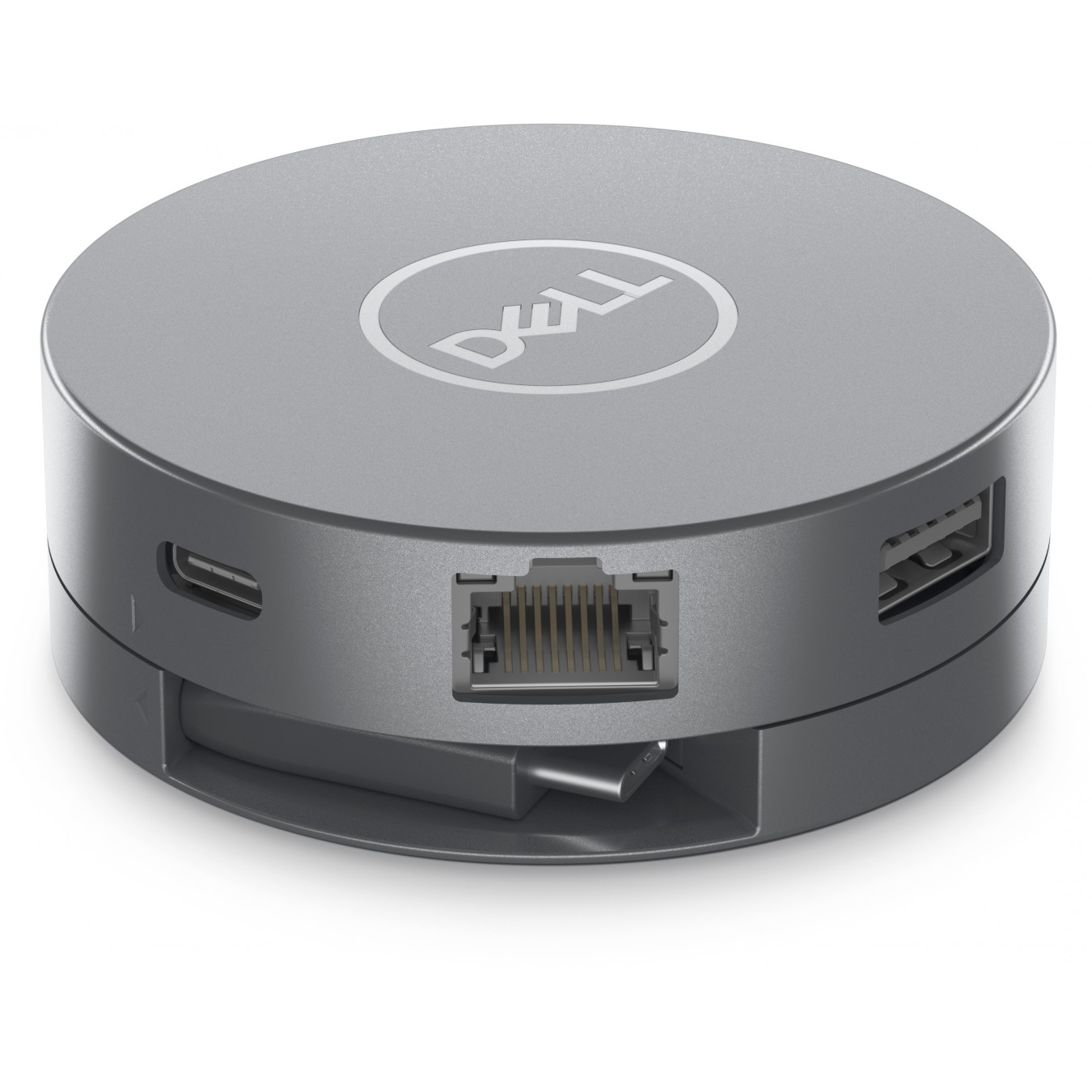 Dell DA305 USB-C 6-in-1 Multiport Adapter - HDMI, DisplayPort, VGA, 2x USB-A, USB-C, Gigabit Ethernet, 90W - Silver