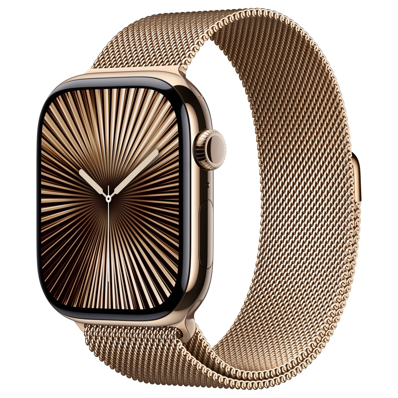 Buy APPLE Watch Series 10 GPS + Cellular 46mm Gold Titanium Case with Gold Milanese Loop - M L in Cyprus, Nicosia, Limassol, Lar