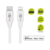 Buy Goobay Lightning - USB-C Kabel, 1,0 m, weiß in Cyprus, Nicosia, Limassol, Larnaka, Pafos