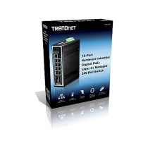 Buy TRENDnet TI-PG1284i 12 Port Rail Switch in Cyprus, Nicosia, Limassol, Larnaka, Pafos