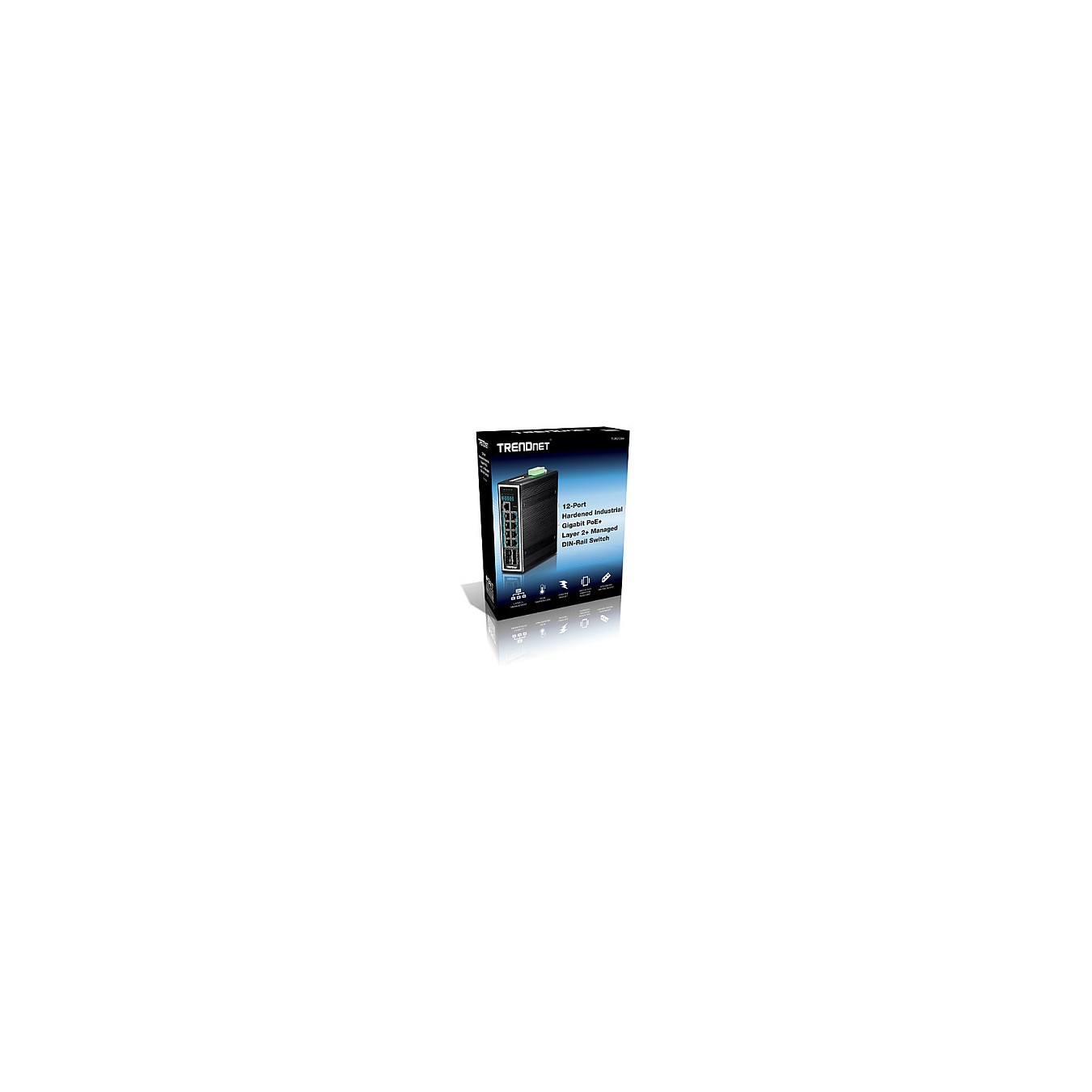 Buy TRENDnet TI-PG1284i 12 Port Rail Switch in Cyprus, Nicosia, Limassol, Larnaka, Pafos