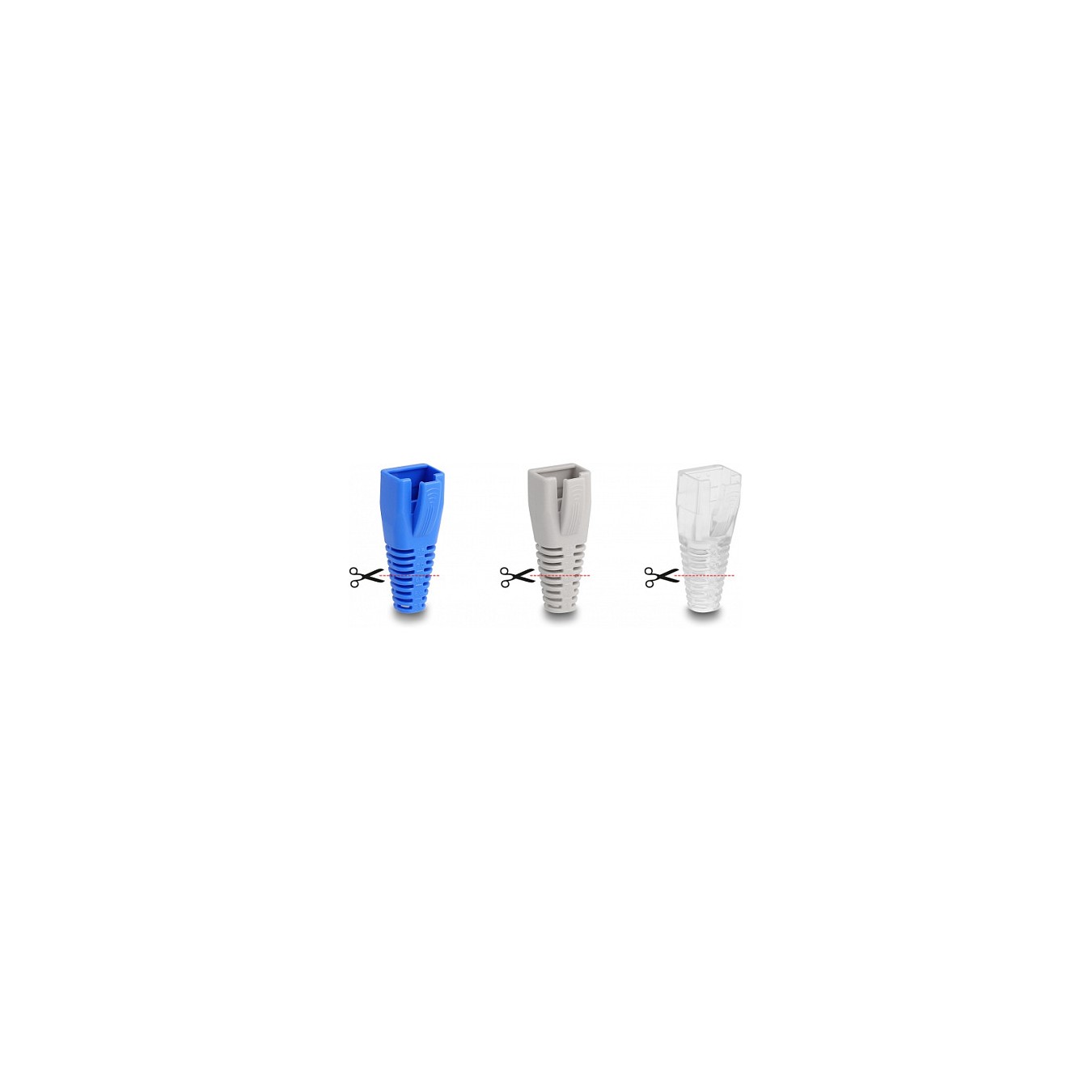 Buy Knickschutztülle für RJ45 Stecker schneidbar 50er Set farbig in Cyprus, Nicosia, Limassol, Larnaka, Pafos