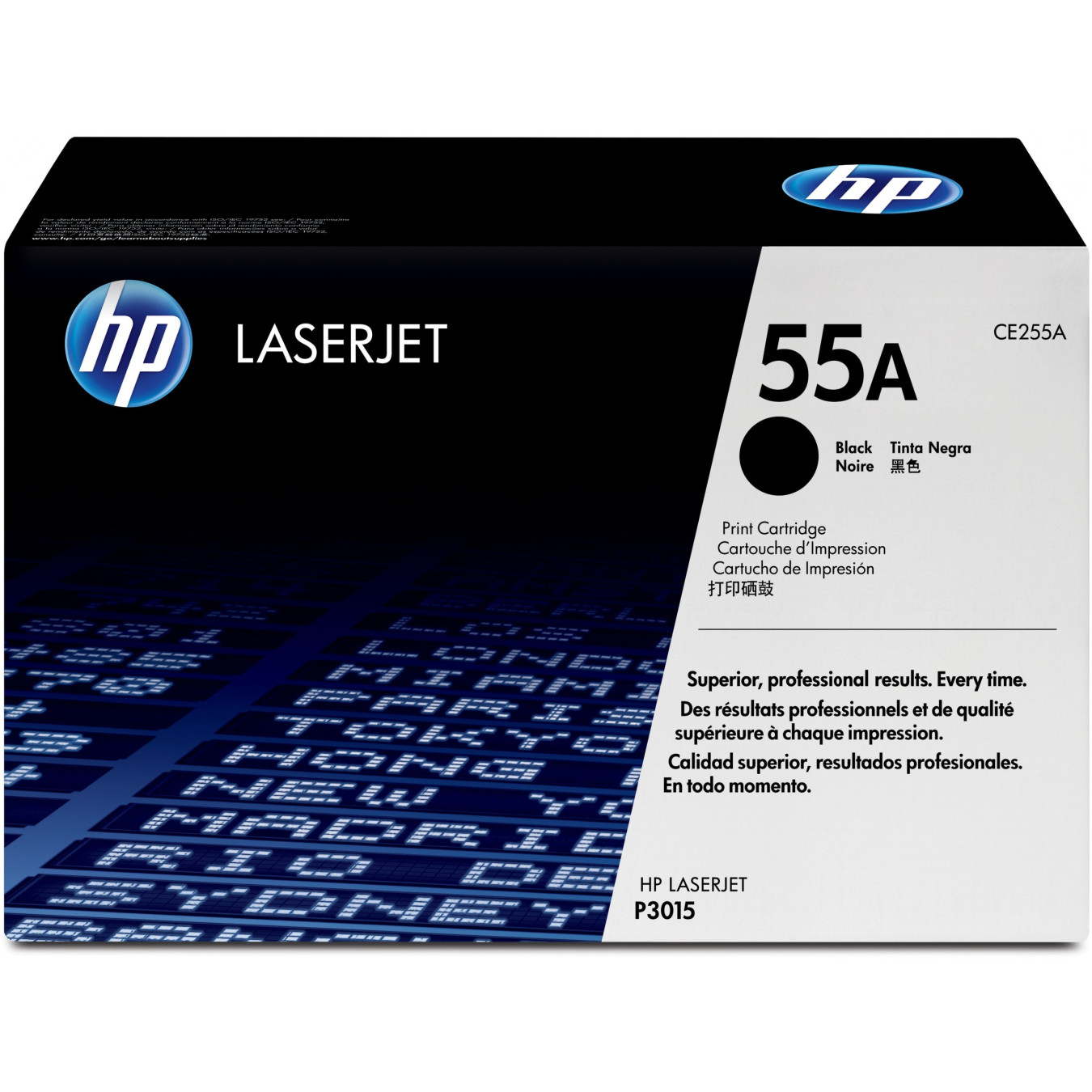 HP 55A (CE255A) Original Black LaserJet Toner Cartridge - Standard Yield 6,000 pages - 1 Pack