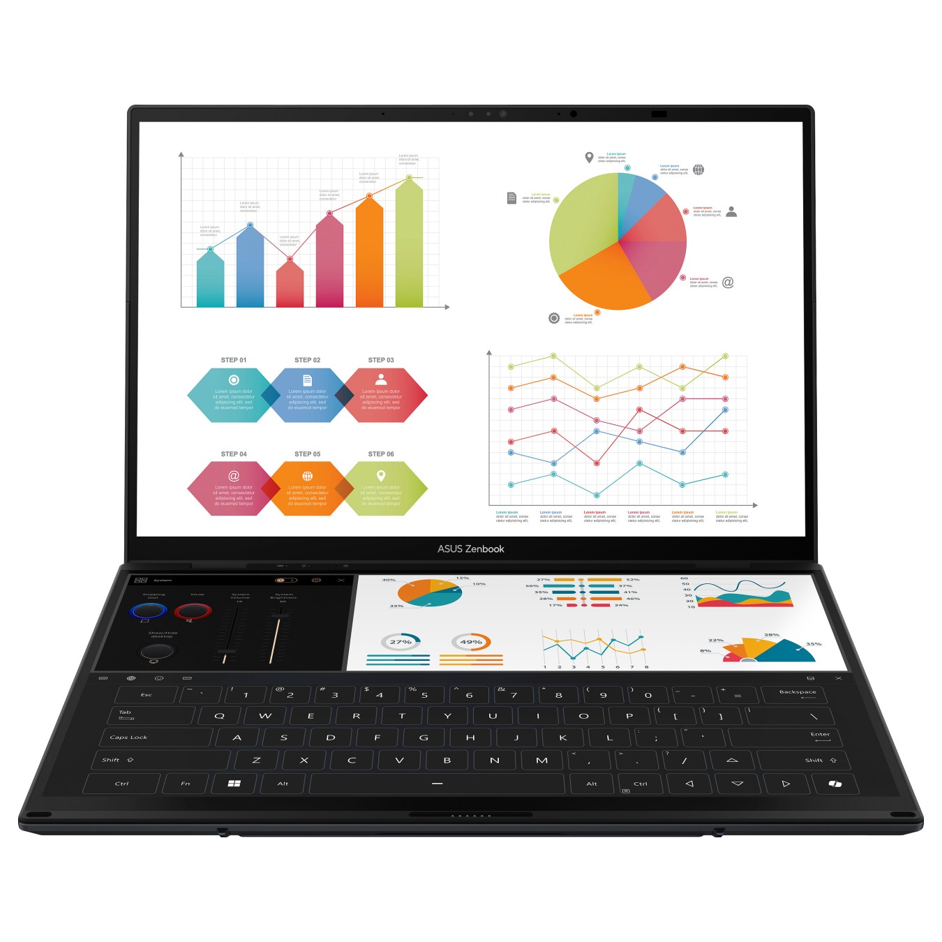 Buy ASUS Zenbook Duo UX8406CA-QL055W CU9-285H 16GB 1TBSSD W11 Home in Cyprus, Nicosia, Limassol, Larnaka, Pafos