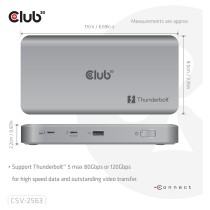 Buy Club 3D CSV-2563 5-1 ThunderboltTM 5 Hub 5K60Hz ThunderboltTM Share zertifiziert 180W in Cyprus, Nicosia, Limassol, Larnaka,