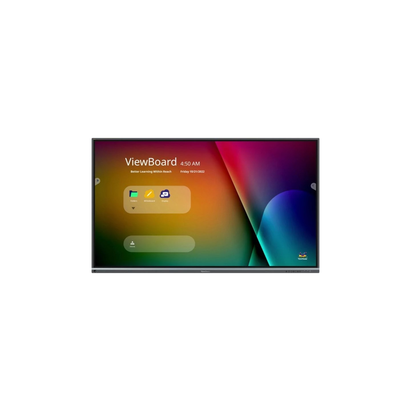 ViewSonic IFP8650-5F - 86-inch 4K Interactive Touch Display - Android 11, 8GB RAM, 64GB, 400 cd/m2, Infrared Touch, Black