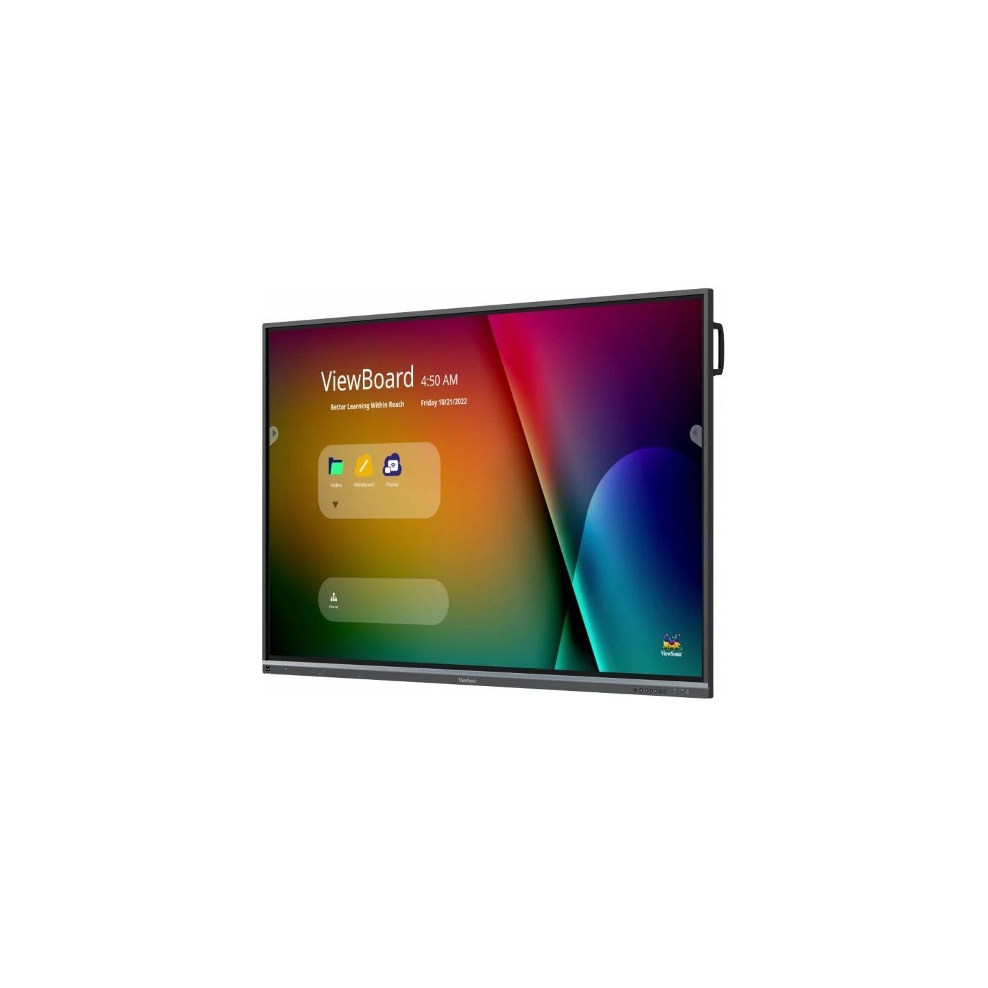 ViewSonic IFP8650-5F - 86-inch 4K Interactive Touch Display - Android 11, 8GB RAM, 64GB, 400 cd/m2, Infrared Touch, Black