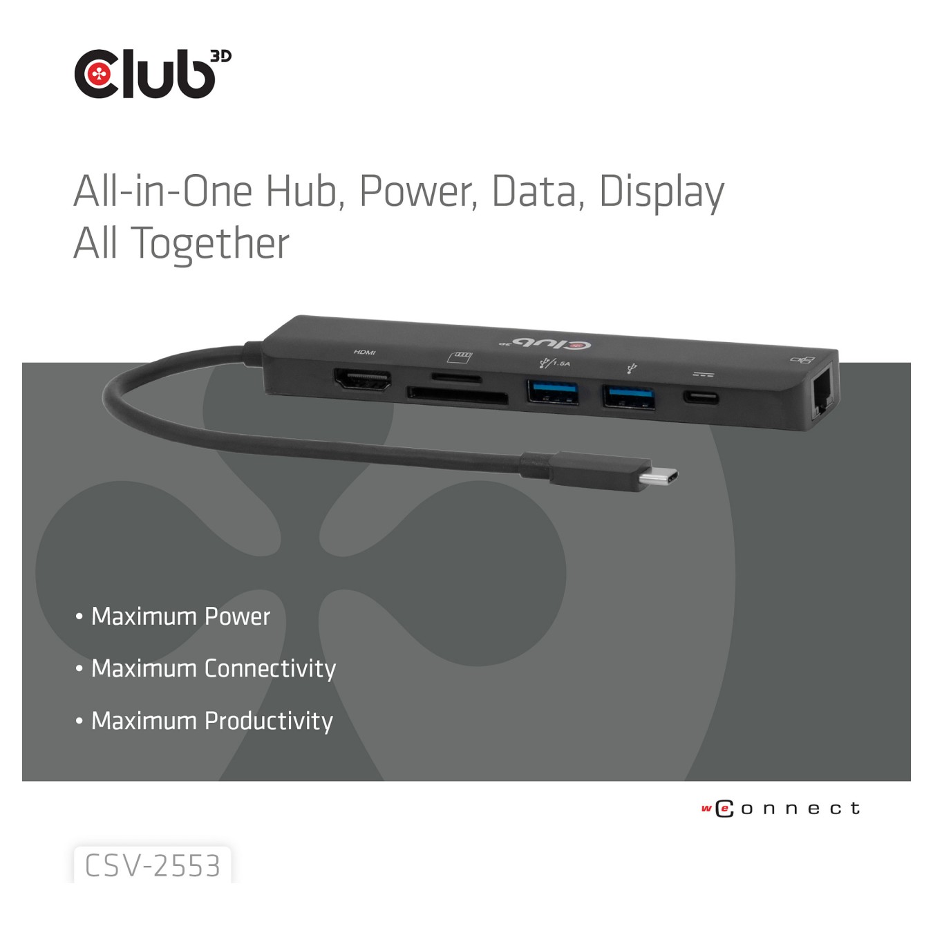 Buy Club 3D USB Type-C® 7-in-1 Hub in Cyprus, Nicosia, Limassol, Larnaka, Pafos