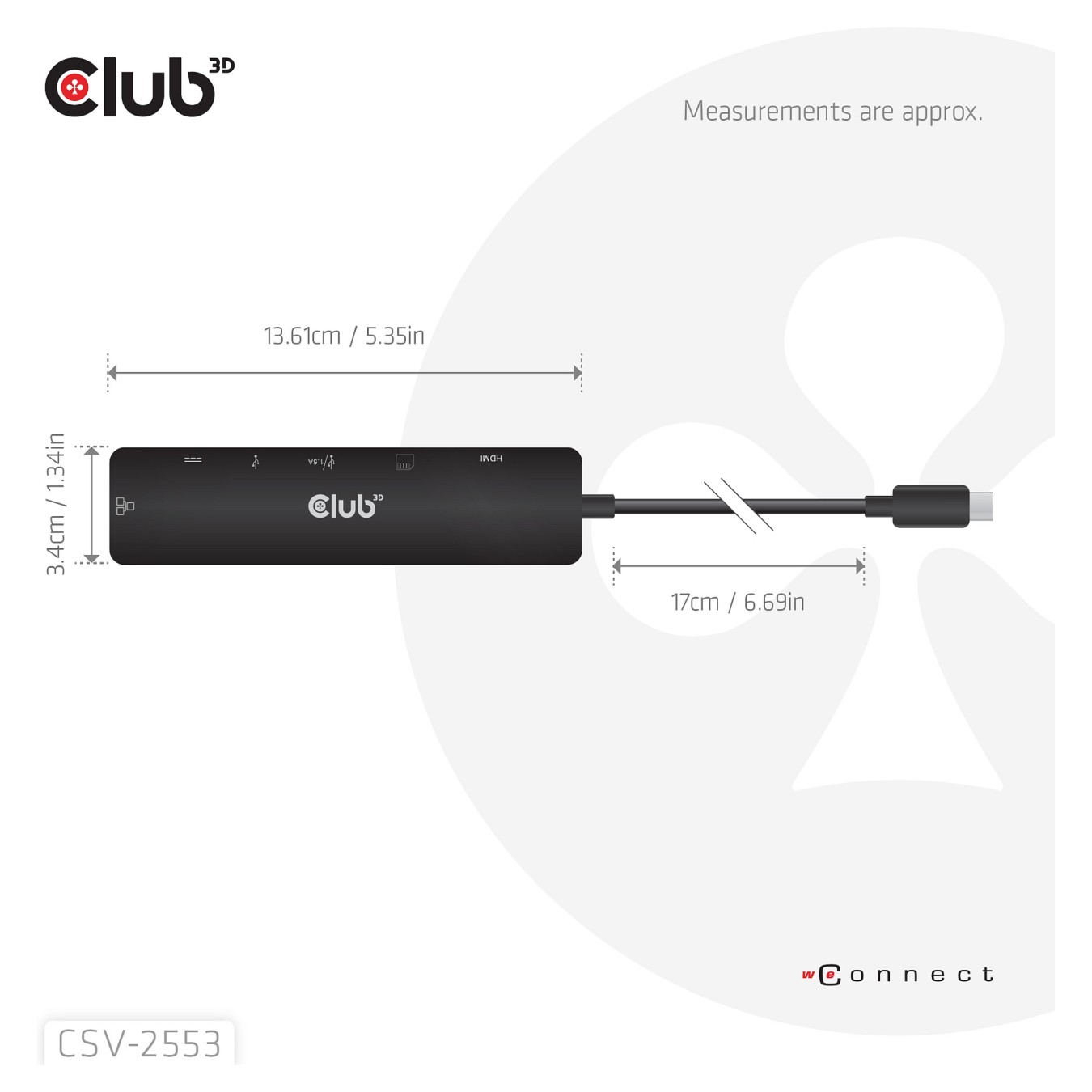 Buy Club 3D USB Type-C® 7-in-1 Hub in Cyprus, Nicosia, Limassol, Larnaka, Pafos