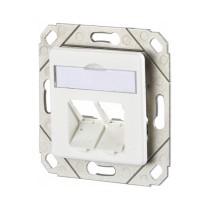 Buy METZ CONNECT Keystone Anschlussdose UPk 2 Port unbestuckt reinweiss in Cyprus, Nicosia, Limassol, Larnaka, Pafos
