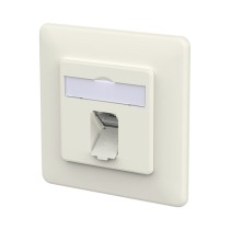 Buy METZ CONNECT Anschlussdose E-DAT C6A IDC 1 Port UP reinwei in Cyprus, Nicosia, Limassol, Larnaka, Pafos