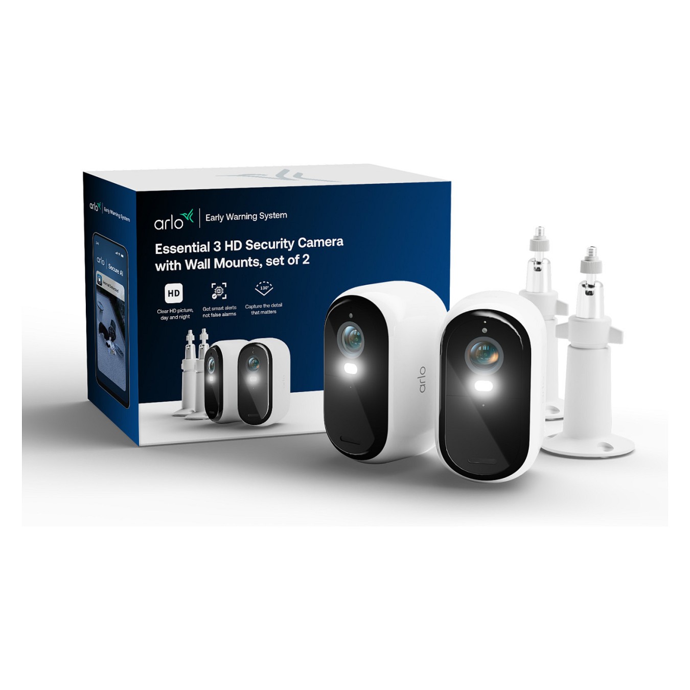 Buy ARLO E3 HD 2-CAMS + 2X MOUNTS in Cyprus, Nicosia, Limassol, Larnaka, Pafos
