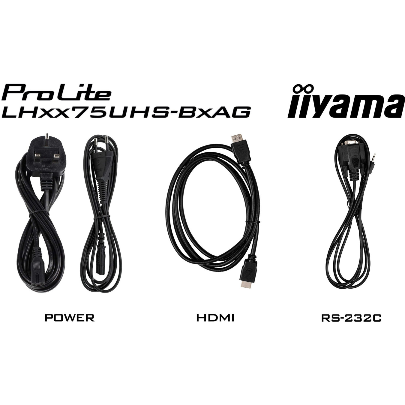 iiyama LH5575UHS-B2AG - 55\" 4K UHD Digital Signage Display, Android 11, 4GB/32GB, 3x HDMI + DP, Wi-Fi, Black