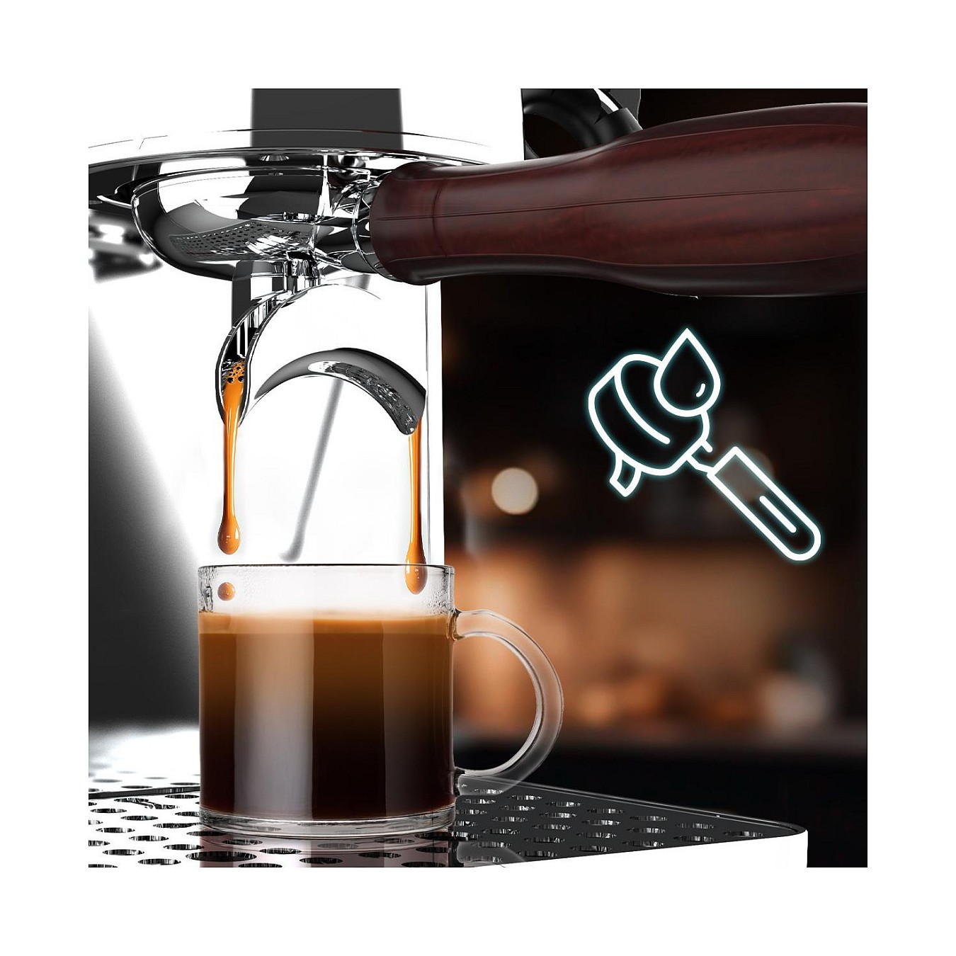 Buy Baristeo Intima Siebtrgermaschine (silber edelstahl. Thermoblock) in Cyprus, Nicosia, Limassol, Larnaka, Pafos