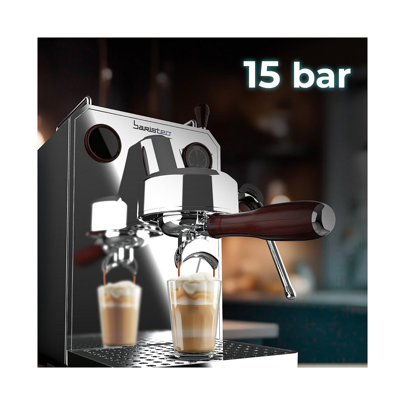 Buy Baristeo Intima Siebtrgermaschine (silber edelstahl. Thermoblock) in Cyprus, Nicosia, Limassol, Larnaka, Pafos