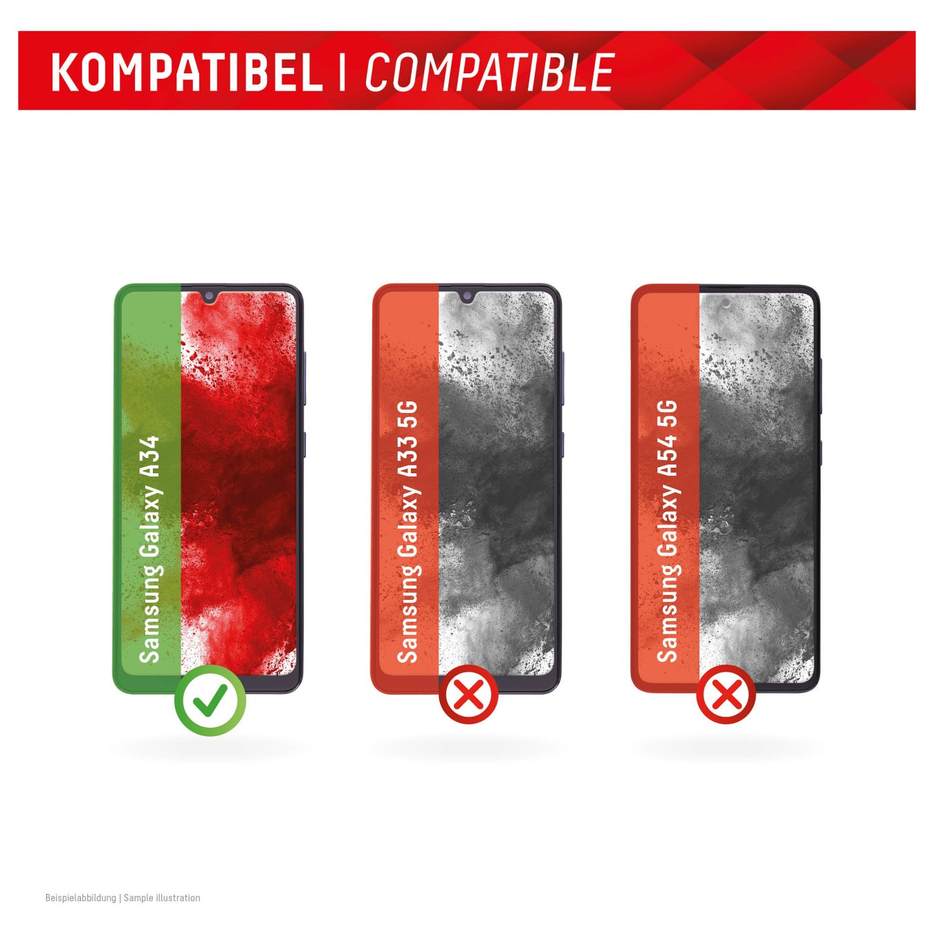Buy DISPLEX Panzerglas 2D Clear (10H) für Samsung Galaxy A34 Eco-Montagerahmen. Tempered Glas. kratzer-resistente Schutzf... in 