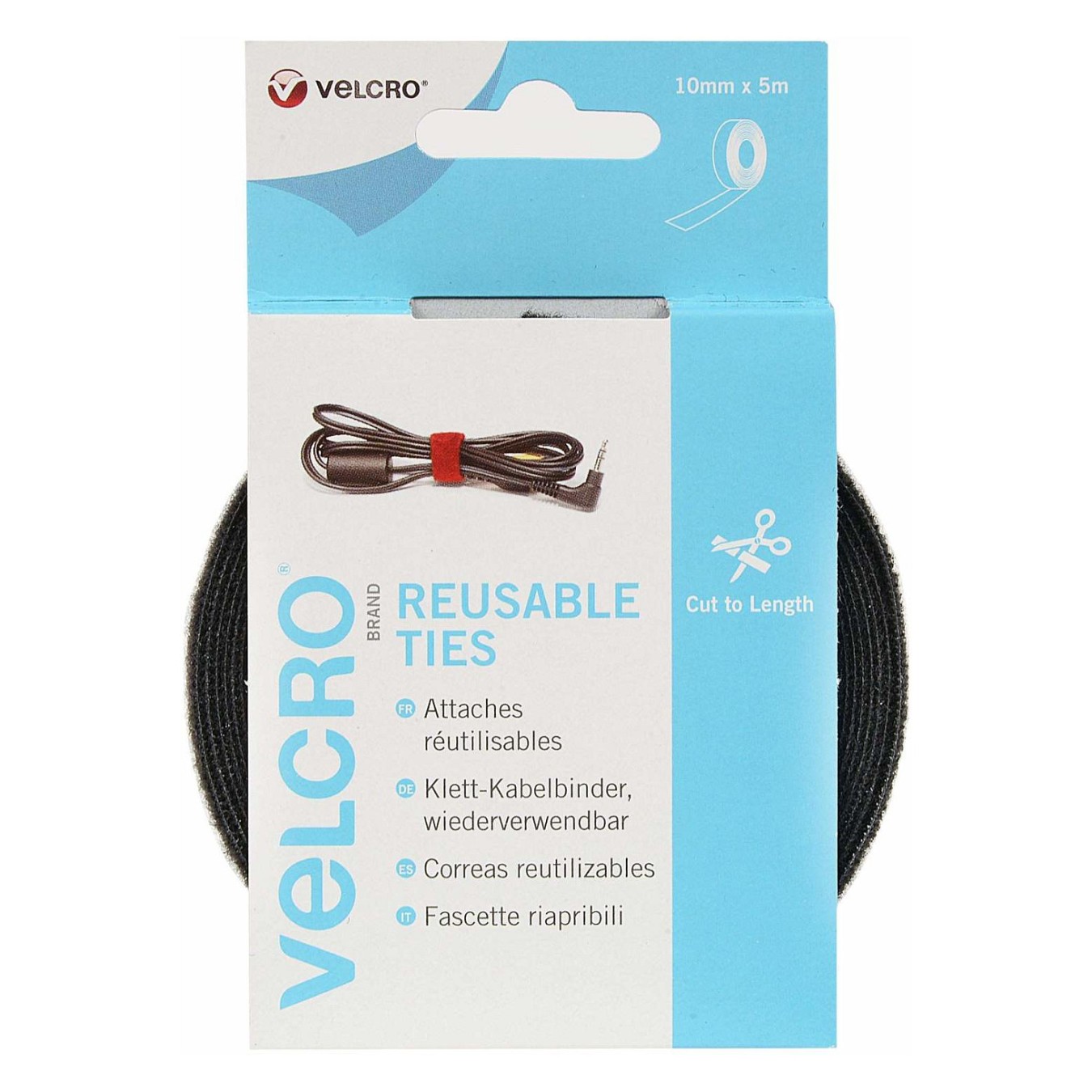 Buy VELCRO ONE-WRAP Wiederverwendbares Klettband. ONE-WRAP Band 10mm x 5m Schwarz in Cyprus, Nicosia, Limassol, Larnaka, Pafos