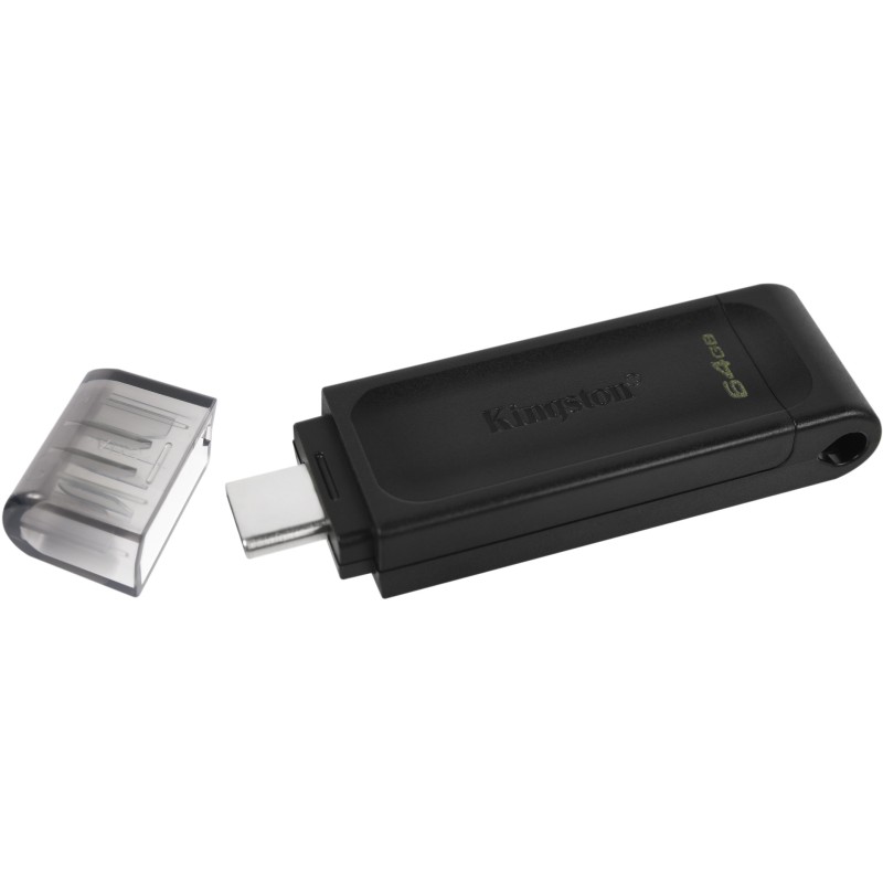 Buy Kingston DataTraveler 70 - 64GB USB-C 3.2 Gen 1 Flash Drive - Black in Cyprus, Nicosia, Limassol, Larnaka, Pafos