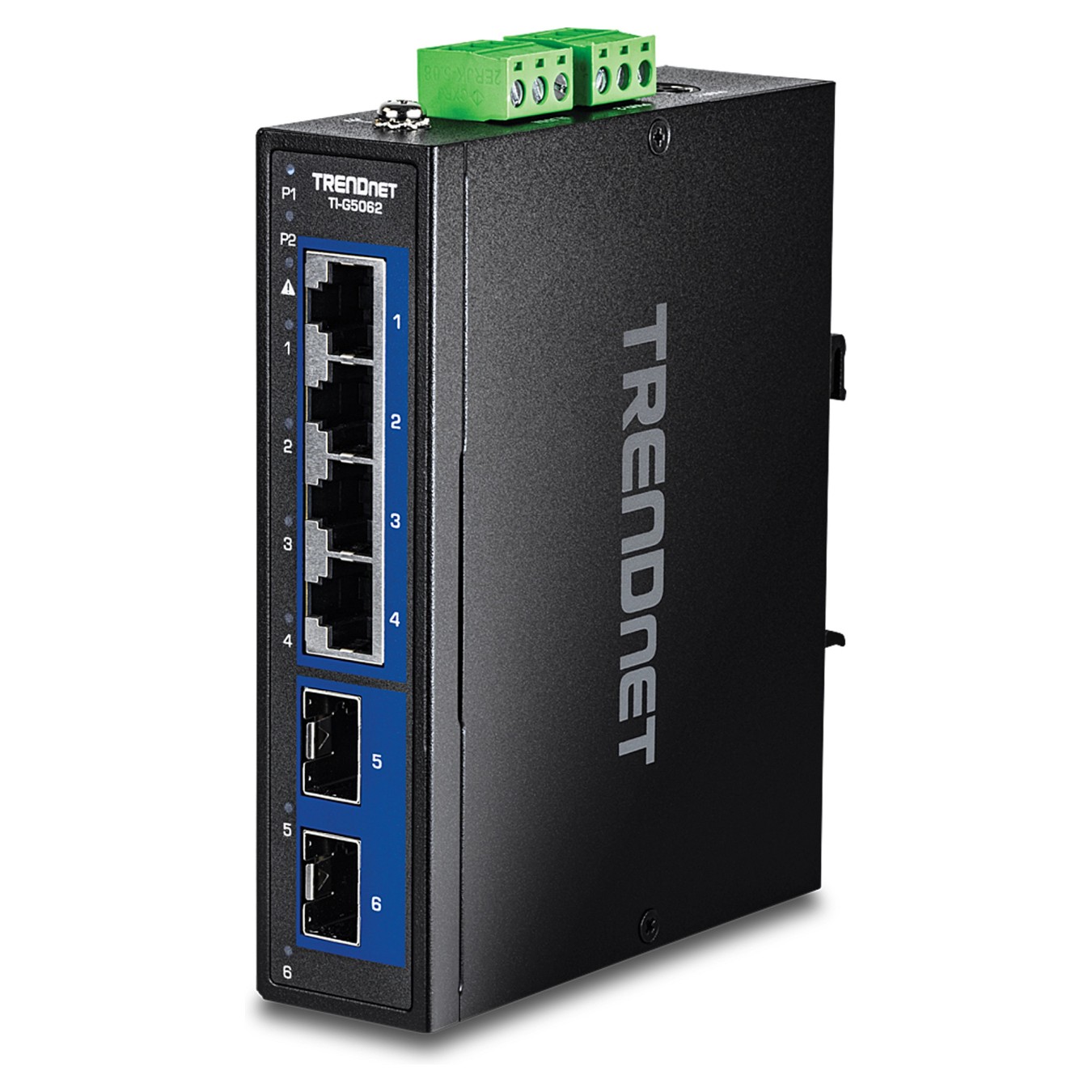 Buy TRENDnet TI-G5062 Industrial DIN-Rail Switch 6-Port 2.5G mit 10G SFP+ Ports in Cyprus, Nicosia, Limassol, Larnaka, Pafos