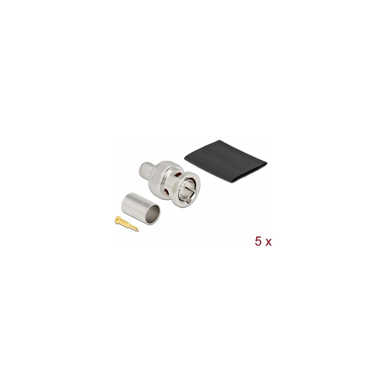 Buy BNC Stecker zum Crimpen RG6 mit passendem Schrumpfschlauch - 5 Stück in Cyprus, Nicosia, Limassol, Larnaka, Pafos
