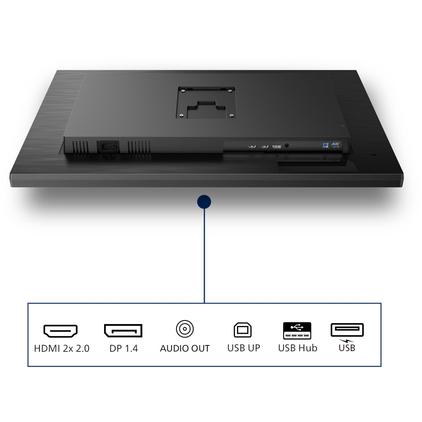 Philips 32B1N3800 32" 4K VA Monitor - HDMI 2.0, DP1.4, 4ms GTG, USB Hub, Height-Adjustable, Black