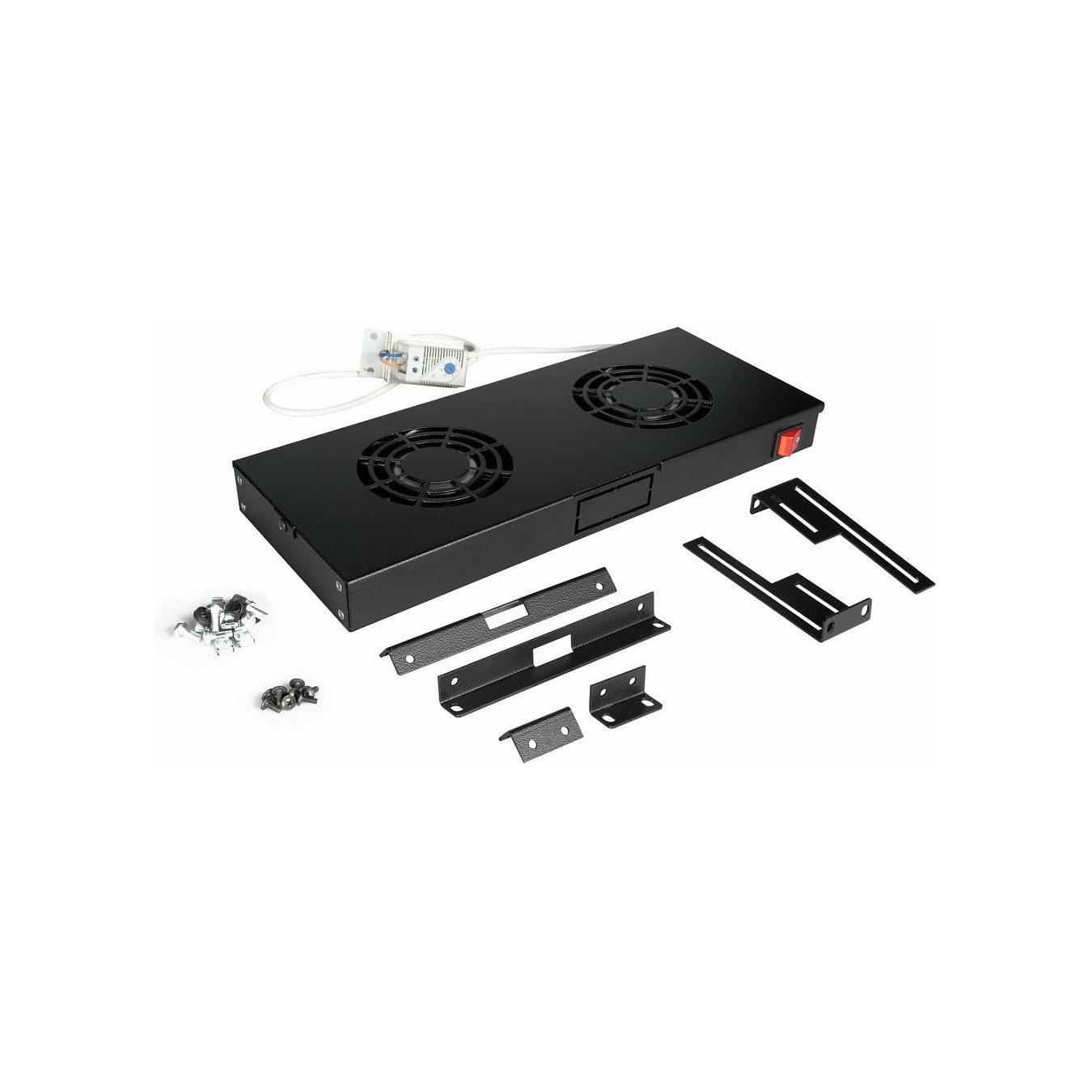 Buy Equip Lüftermodul 19' für Serverschränke. 2xLüfter RAL9005 in Cyprus, Nicosia, Limassol, Larnaka, Pafos