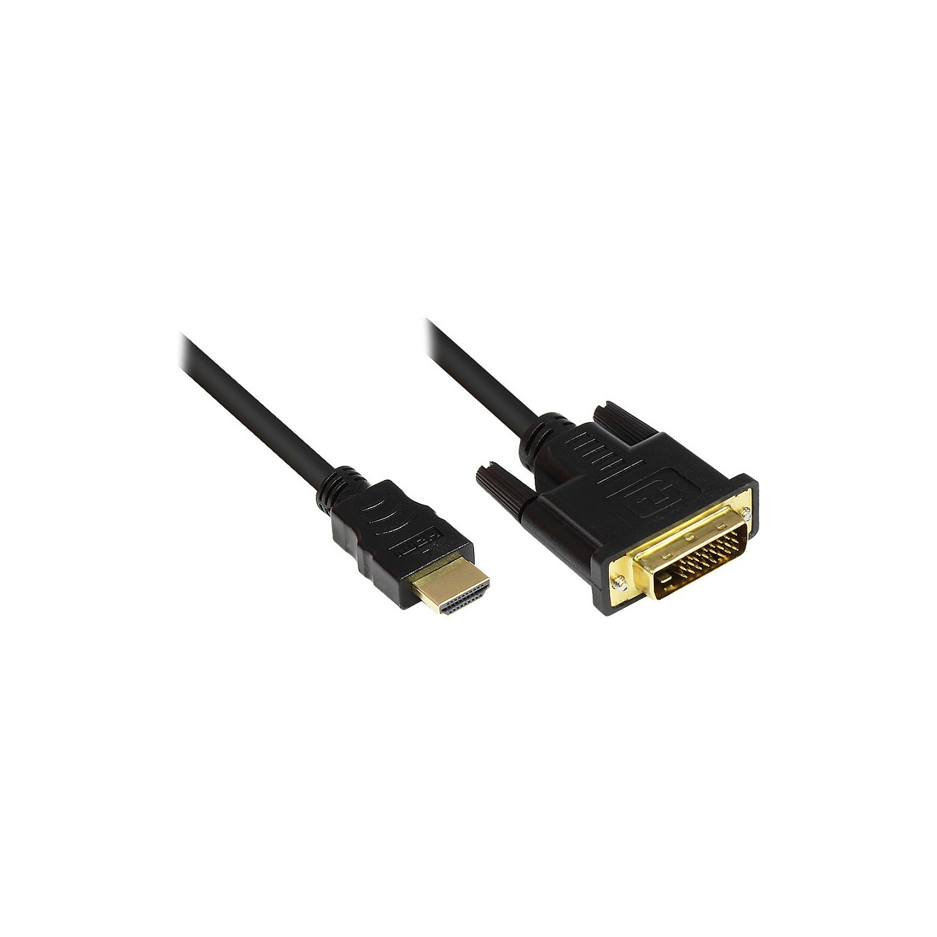 Buy Good Connections Kabel HDMI-St.-DVI-D 24+1 St. schwarz 5m in Cyprus, Nicosia, Limassol, Larnaka, Pafos