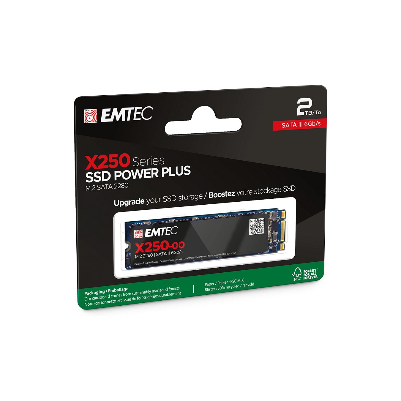 Buy M.2 2TB Emtec Sata X250 Intern in Cyprus, Nicosia, Limassol, Larnaka, Pafos