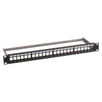 Buy EFB Verteilerfeld 19' 1HE 24-Port metall grau mit 24x Keystone slimline CAT6a in Cyprus, Nicosia, Limassol, Larnaka, Pafos