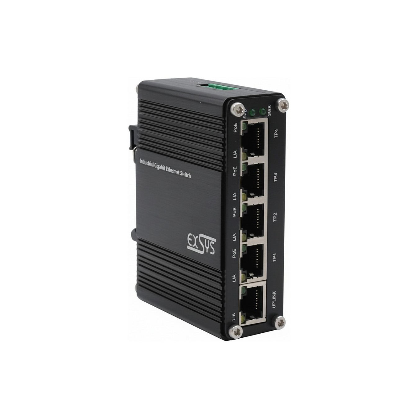 Buy EXSYS EX-62020PoE 5-Port Industrie Ethernet Switch PoE in Cyprus, Nicosia, Limassol, Larnaka, Pafos