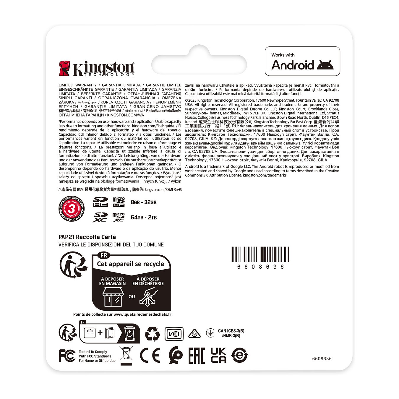 Buy Card MicroSD Card 128GB Kingston SDHC (Class10) w.A in Cyprus, Nicosia, Limassol, Larnaka, Pafos