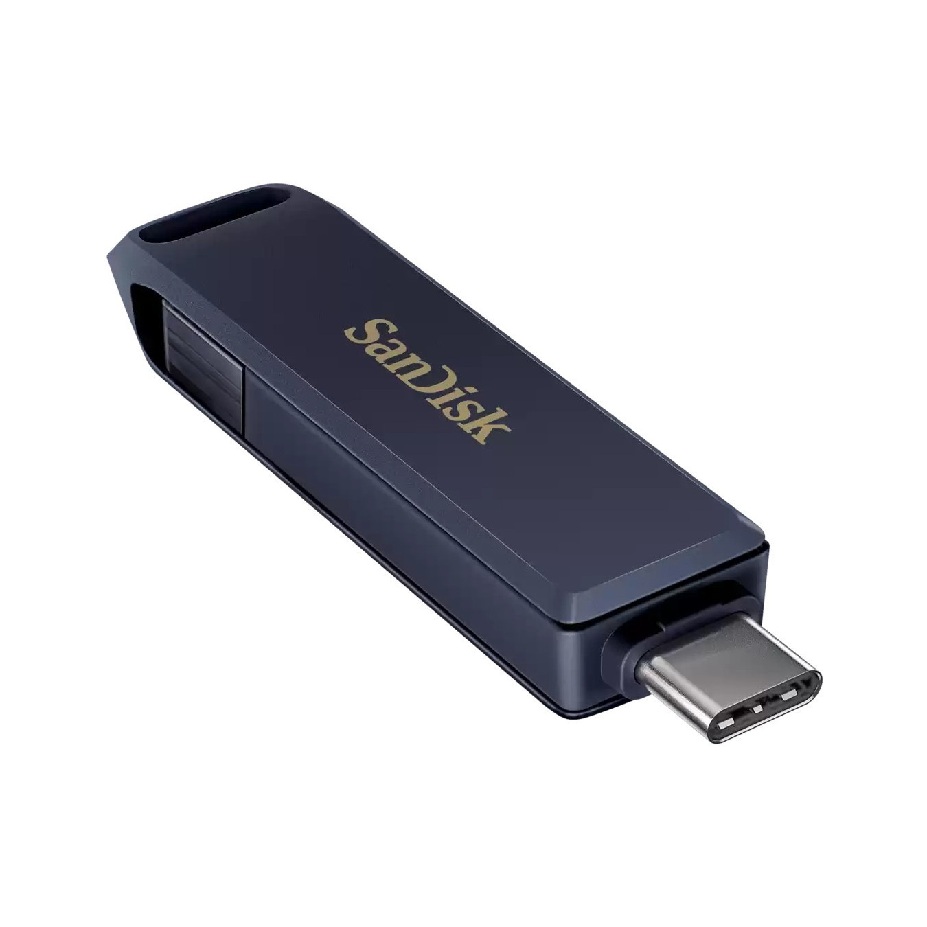 SanDisk iXpand Phone Drive - 256GB - Blue - USB-C & Lightning, USB 3.2 Gen1, 90MB/s Read, Swivel