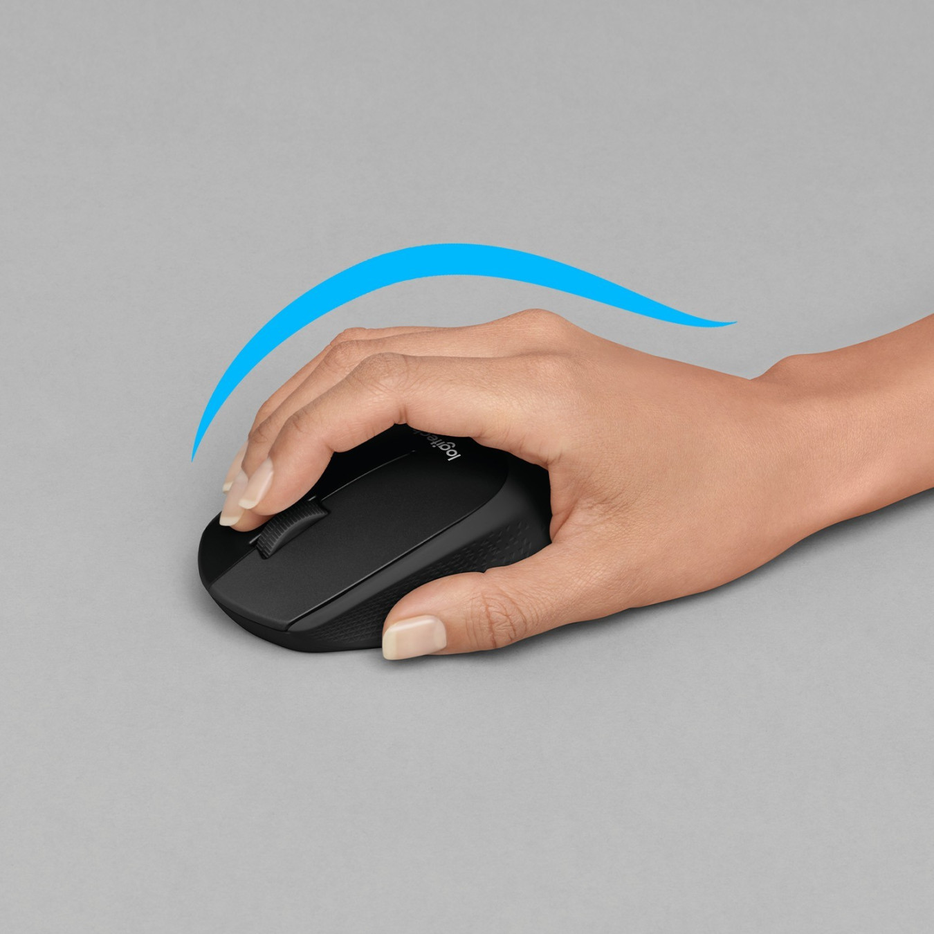 Logitech M330 SILENT PLUS - Wireless Silent Optical Mouse - Right-hand, Black, 1000 DPI, 2.4GHz Nano Receiver